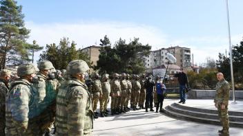 Speech by Ilham Aliyev at the meting with  the servicemen  in Shusha