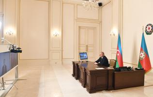 President of the Republic of Azerbaijan Ilham Aliyev has received in a video format Rashad Nabiyev on his appointment as Minister of Transport, Communications and High Technologies.