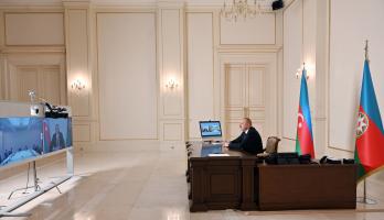 Ilham Aliyev received in a video format delegation led by Italian Marie Tecnimont Group chairman