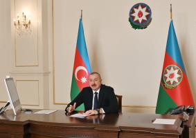 Ilham Aliyev received in a video format president of US-based Foundation for Ethnic Understanding Marc Schneier