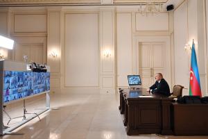 Ilham Aliyev delivered remarks at 7th Ministerial Meeting of Southern Gas Corridor Advisory Council through video conferencing