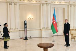 Ilham Aliyev has received credentials of the newly appointed Ambassador Extraordinary and Plenipotentiary of the Republic of Indonesia Hildi Hamid