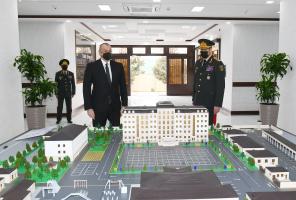 Ilham Aliyev attended opening of Internal Troops` newly-built military unit