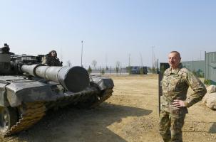 Ilham Aliyev attended opening of Military Trophy Park in Baku