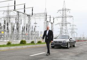 Ilham Aliyev inaugurated newly renovated “Hovsan” and “Mashtagha” substations