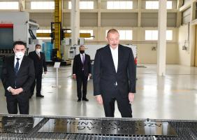 Visit of Ilham Aliyev to Hajigabul