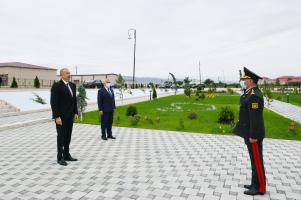 İlham Əliyev Naxçıvan Qarnizonu Mərkəzi Hospitalının açılışında iştirak edib