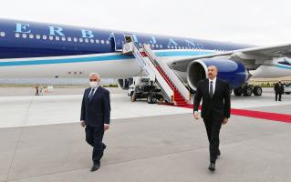 Ilham Aliyev arrived in Nakhchivan Autonomous Republic for visit