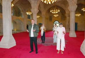 Ilham Aliyev visited Yukhari Govharagha mosque in Shusha