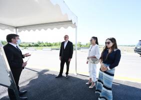 New bridge over Bum River and road to Bum settlement in Gabala district inaugurated after renovation