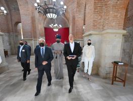 Ilham Aliyev visited Albanian Church of Blessed Virgin Mary in Nij settlement, Gabala