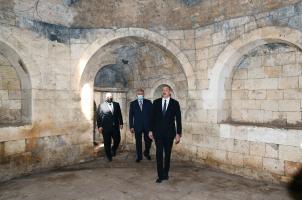 Ilham Aliyev visited palace complex where Panahali khan’s Palace located