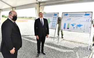Ilham Aliyev attended groundbreaking ceremony for Aghdam Industry Park