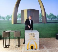 Visit of Ilham Aliyev to Aghdam