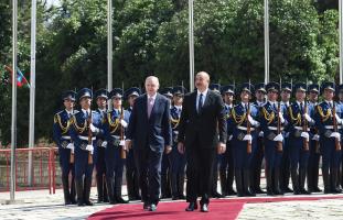 Official welcome ceremony was held for Turkish President Recep Tayyip Erdogan in Shusha