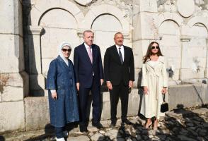 Presidents of Azerbaijan and Turkey visited "Khan gizi" spring in Shusha