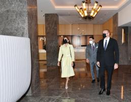 Ilham Aliyev attended opening of Courtyard by Marriott Baku hotel