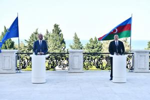 Ilham Aliyev, President of European Council Charles Michel gave joint press conference