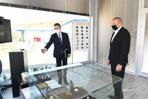 Ilham Aliyev viewed activities of Chovdar Integrated Regional Processing Area owned by AzerGold CJSC