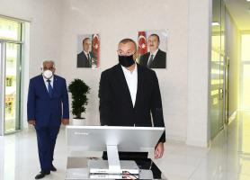 Ilham Aliyev reviews reconstruction of water supply, sewerage systems in Dashkasan