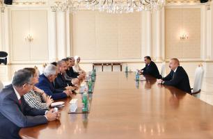 Ilham Aliyev received delegation led by Speaker of Grand National Assembly of Turkey