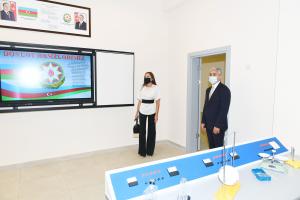 First Vice-President Mehriban Aliyeva attended inauguration of newly-reconstructed educational and training facilities in Khazar district