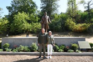 Ilham Aliyev and First Lady Mehriban Aliyeva unveiled monument to Uzeyir Hajibayli in Shusha