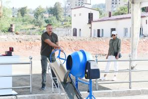 Ilham Aliyev laid foundation stone for Hotel and Conference Center in Shusha