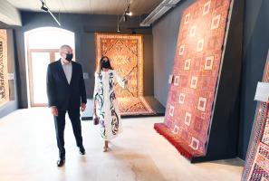 Ilham Aliyev and First Lady Mehriban Aliyeva viewed exhibitions organized by Heydar Aliyev Foundation in Shusha