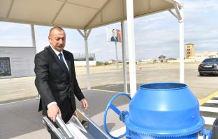 Visit of Ilham Aliyev to Sumgayit