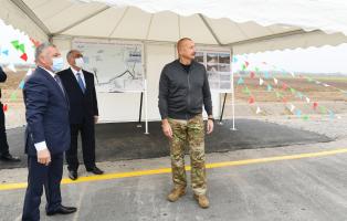 Ilham Aliyev inaugurated highways leading to Sugovushan settlement and Talish village, Tartar district