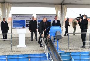 Ilham Aliyev attended groundbreaking ceremony of joint service center of KAMAZ OJSC and Ganja Automobile Plant Production Association