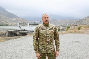 Visit of Ilham Aliyev to Tartar and Barda districts