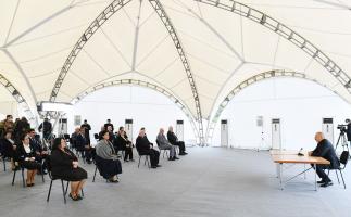 Ilham Aliyev met with members of Khojavand general public