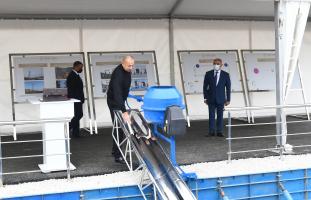 Ilham Aliyev laid foundation stone for new Hadrut junction substation
