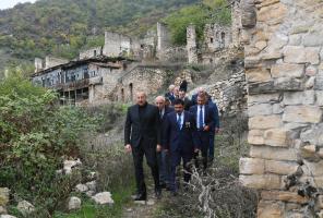 Visit of Ilham Aliyev to Khojavand