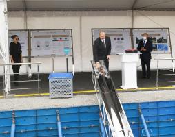 Ilham Aliyev attended a groundbreaking ceremony for Digital Station Management Center in the city of Fuzuli