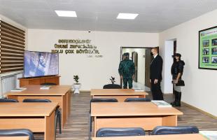 Ilham Aliyev viewed conditions created at a military unit complex of the State Border Service in Zangilan district