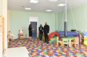 Ilham Aliyev and First Lady Mehriban Aliyeva attended opening of new building of Center for Support of Children and Families in Ismayilli