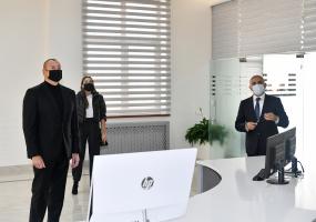 Ilham Aliyev and First Lady Mehriban Aliyeva attended the North-West Regional SCADA Management Center of the Azerishig OJSC