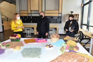 Ilham Aliyev and First Lady Mehriban Aliyeva attended the inauguration of the Creativity Center established