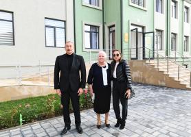 Ilham Aliyev and First Lady Mehriban Aliyeva attended the opening of foster care-kindergarten in Shamakhi city