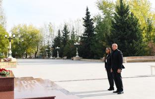 Ilham Aliyev and First Lady Mehriban Aliyeva visited Shamakhi district