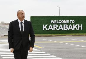 Visit of Ilham Aliyev to Fuzuli