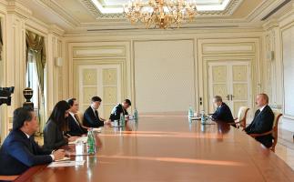 Ильхам Алиев принял председателя в статусе министра Комитета северного экономического сотрудничества при Президенте Республики Корея