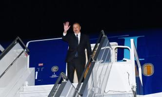 Ilham Aliyev completed his working visit to Sochi