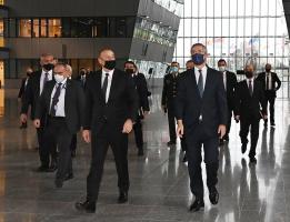 Brüsseldə İlham Əliyev ilə NATO-nun Baş katibi Yens Stoltenberq arasında görüş olub