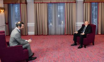 Ильхам Алиев в Брюсселе дал интервью итальянской газете İl Sole 24 Ore