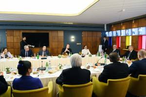 Ilham Aliyev met with the heads of Russia's top mass media outlets at TASS headquarters