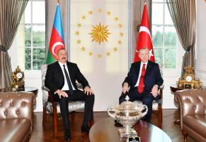Cостоялась встреча Ильхама Алиева и Президента Турции Реджепа Тайипа Эрдогана